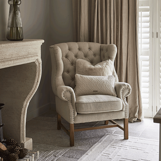 Fauteuil Franklin Park  linnen flax 2