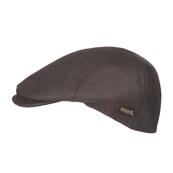 Flatcap Maiko Leather brown 1