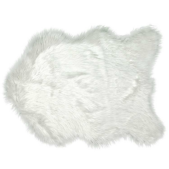 Floormat Fake fur white 1