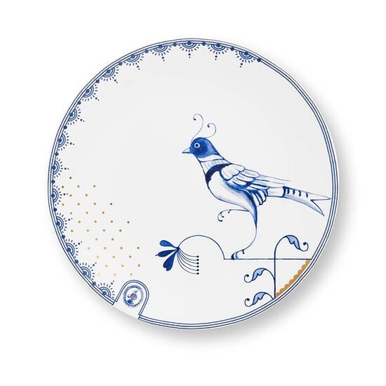 Gebaksbord Pip the Blue Bird White 18 cm 1