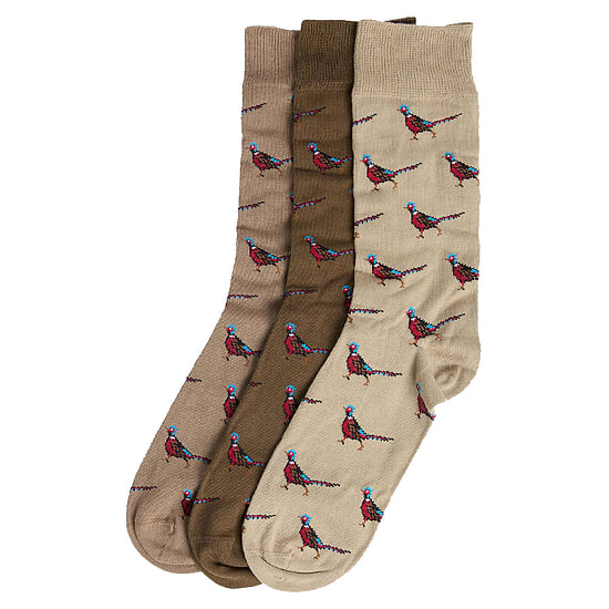 Afbeelding Giftbox sokken Fazant Trench/ Beech 1 van Barbour