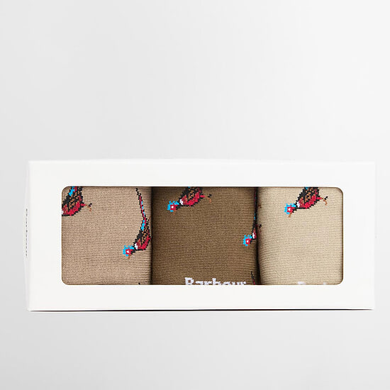 Afbeelding Giftbox sokken Fazant Trench/ Beech 2 van Barbour