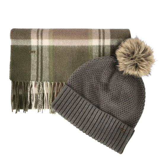 Giftset Muts & Sjaal Newbawn Dusky Green