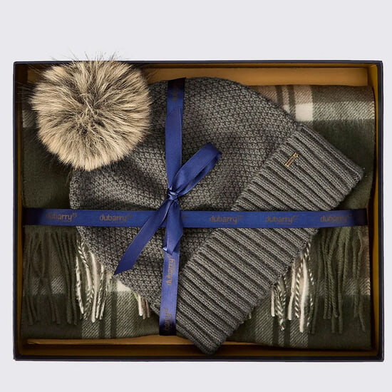 Giftset Muts & Sjaal Newbawn Dusky Green