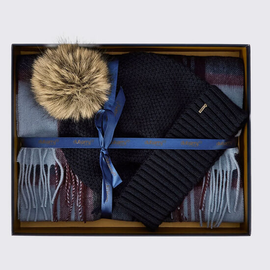 Giftset Muts & Sjaal Newbawn Navy