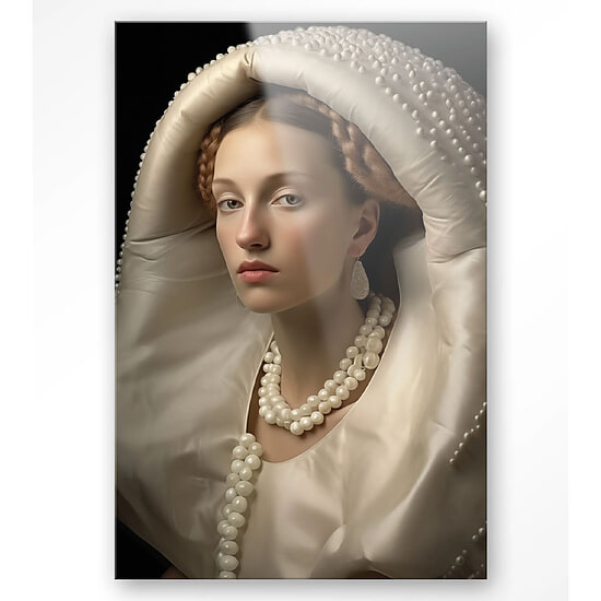 Glasschilderij Queen of Pearls 80x120cm 1