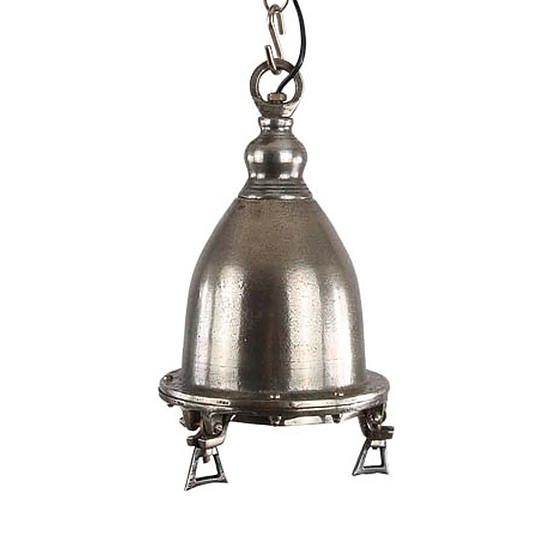 Hanglamp Como ruw nickel Middel 1