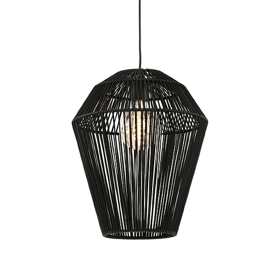 Hanglamp Deya mat zwart L 1