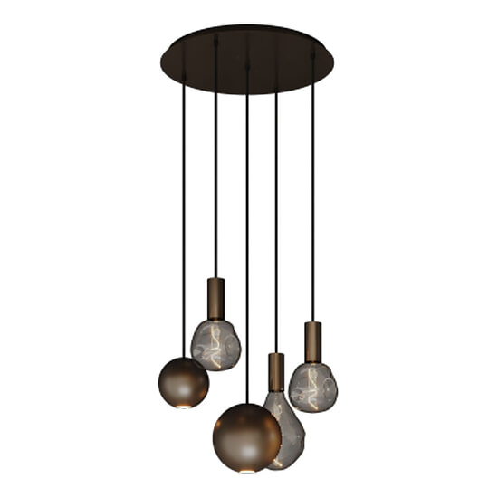 Hanglamp Gerace Deens Rond Platinum 1