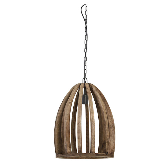 Hanglamp Haranka M hout donker bruin  1