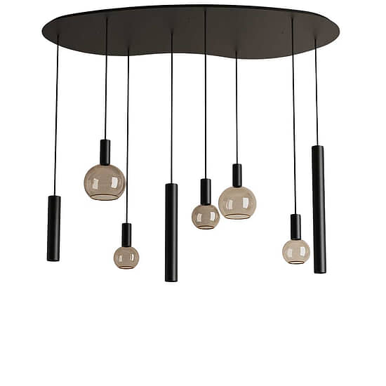 Hanglamp Riva organisch groot zwart 1