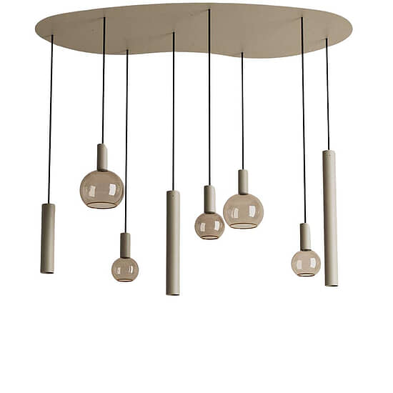 Hanglamp Riva organisch groot quartz 1