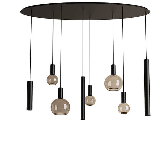 Hanglamp Riva ovaal zwart