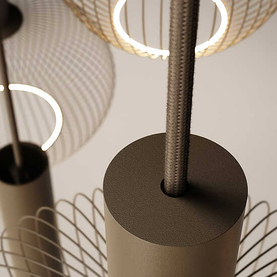 Hanglamp Riva plat ovaal platinum