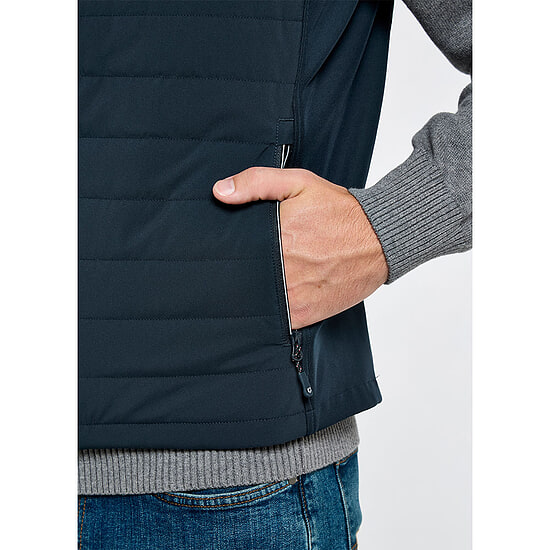 Afbeelding Heren Bodywarmer Solent Navy 3 van Dubarry