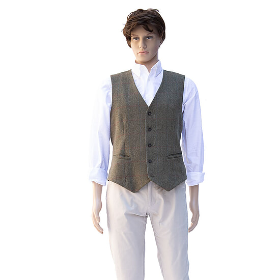 Heren Gilet Tweed 