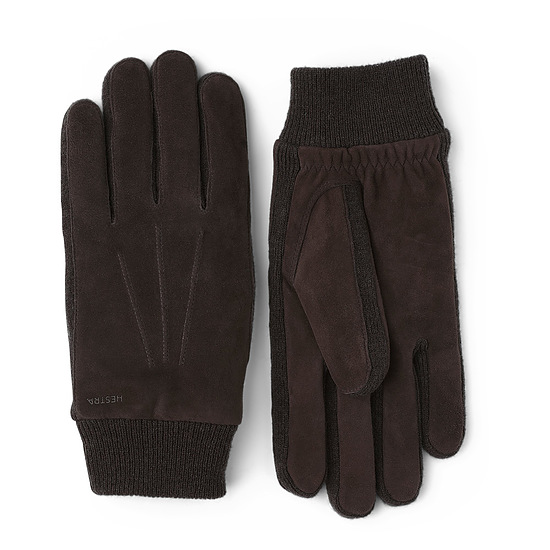 Heren handschoen Geoffrey espresso 1