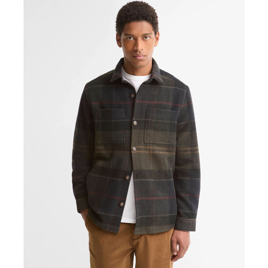 Heren Overshirt Woodlane Shadow Classic Tartan 