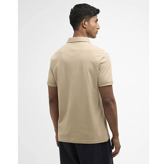 Afbeelding Heren Polo Tailored Premium Corpatch Washed Stone 4 van Barbour