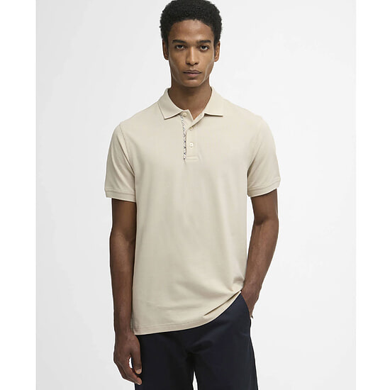 Afbeelding Heren Polo Tailored Preston Tartan Trim Mist 2 van Barbour