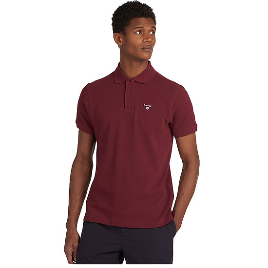 Afbeelding Heren Polo Tartan Pique Ruby 1
