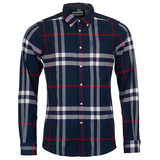 heren shirt highland check 18 tailored navy 1