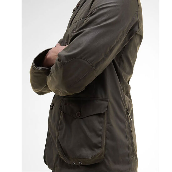 Afbeelding Heren waxjas Beacon Olive 4