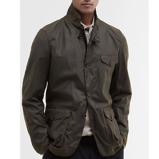 Heren waxjas Beacon Olive
