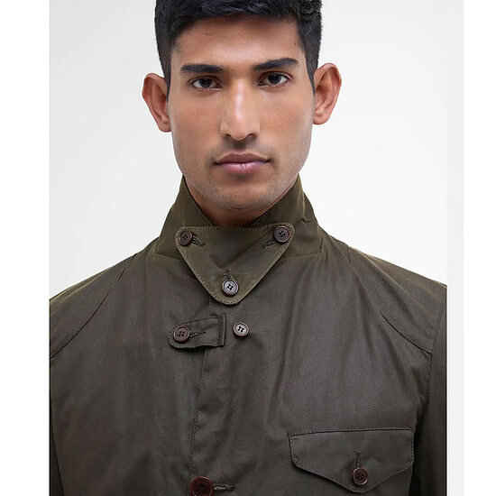 Afbeelding Heren waxjas Beacon Olive 5