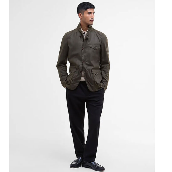 Afbeelding Heren waxjas Beacon Olive 7