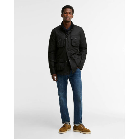 Heren waxjas Corbridge Black