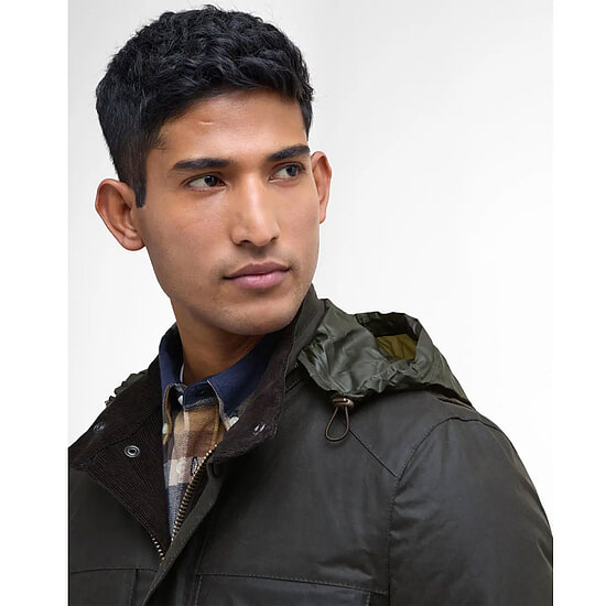 Afbeelding Heren waxjas Corbridge Olive 4