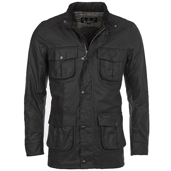 Heren waxjas Corbridge Black 1