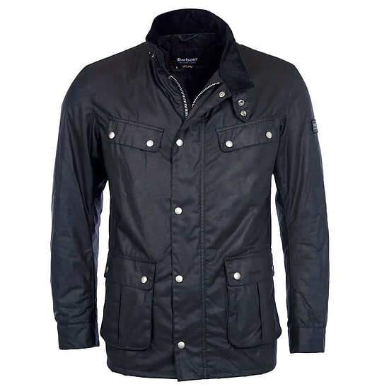Afbeelding Heren waxjas Duke black 1