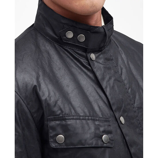 Afbeelding Heren waxjas Duke black 4
