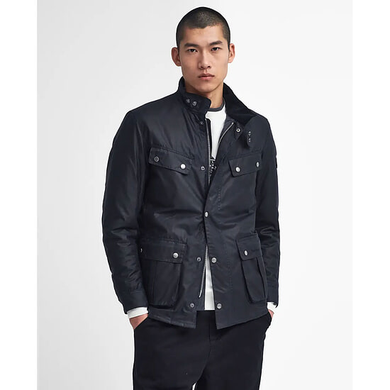 Heren waxjas Duke navy