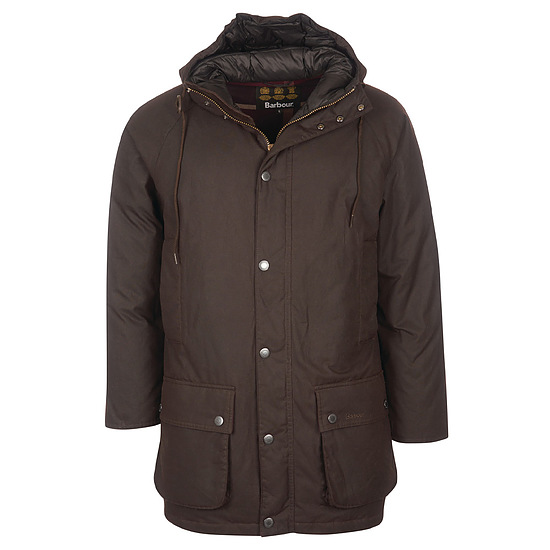 Heren waxjas hooded beaufort rustic 1