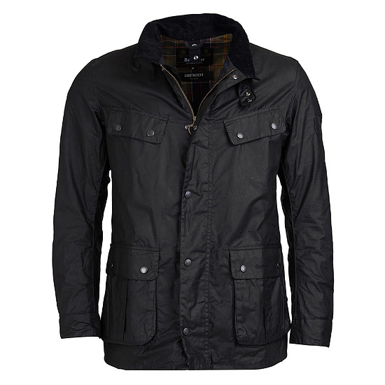 Heren waxjas Lightweight Duke Black 1