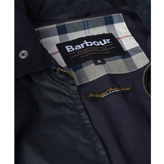 Afbeelding Heren waxjas Newbury lightweight Royal navy 5 van Barbour