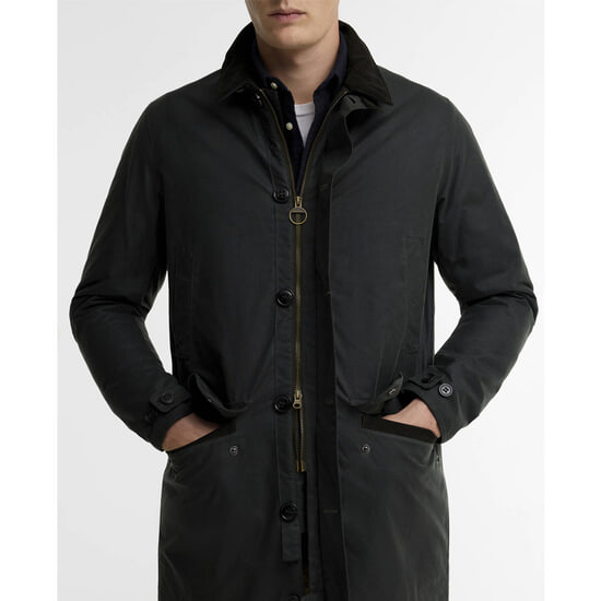 Heren waxjas Mac Sage/ Shadow