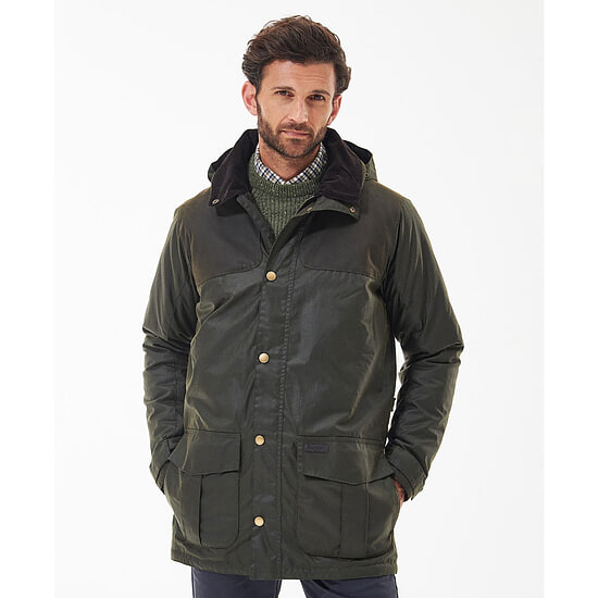 Heren waxjas Ollerton Olive