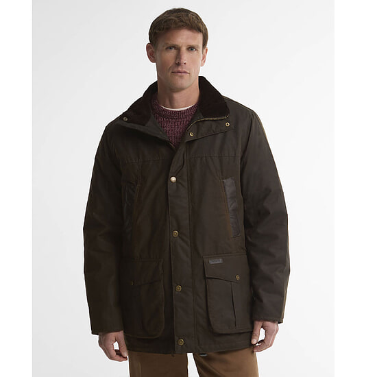 Heren waxjas Sandale Olive