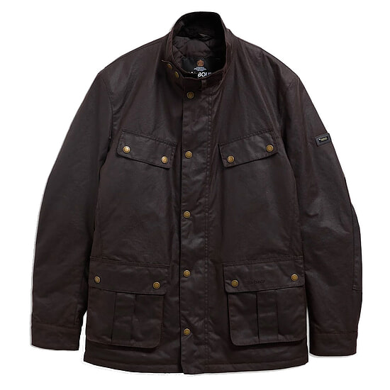 Heren waxjas Tourer Duke Black Oak