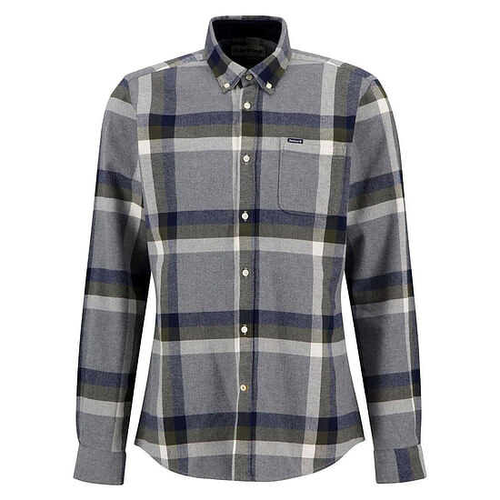 Afbeelding Herenblouse Folley Light Grey Marl Tailored fit 1 van Barbour
