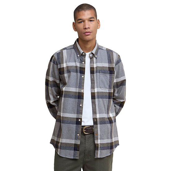 Afbeelding Herenblouse Folley Light Grey Marl Tailored fit 2 van Barbour