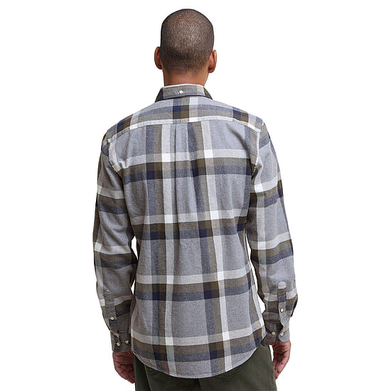 Afbeelding Herenblouse Folley Light Grey Marl Tailored fit 3 van Barbour