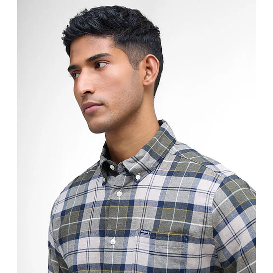 Afbeelding Herenblouse Fortrose Forest Mist Tailored fit 2