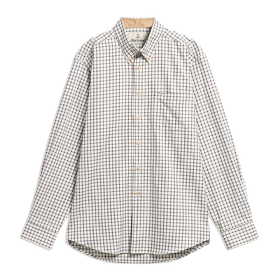 Herenblouse Sporting Tattersall Dark Bordeaux