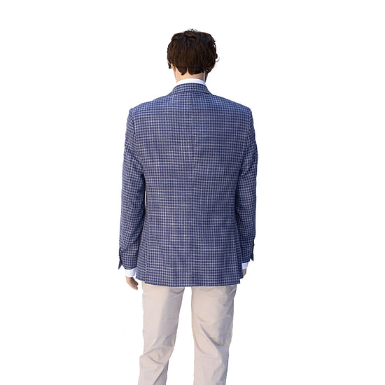 Herencolbert blauw ruit maat 48-54