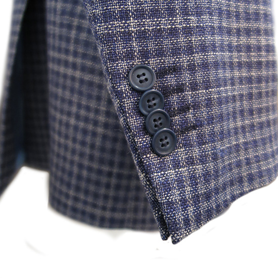 Herencolbert blauw ruit maat 56-62